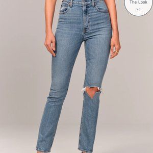 ultra high rise 90s slim straight jean